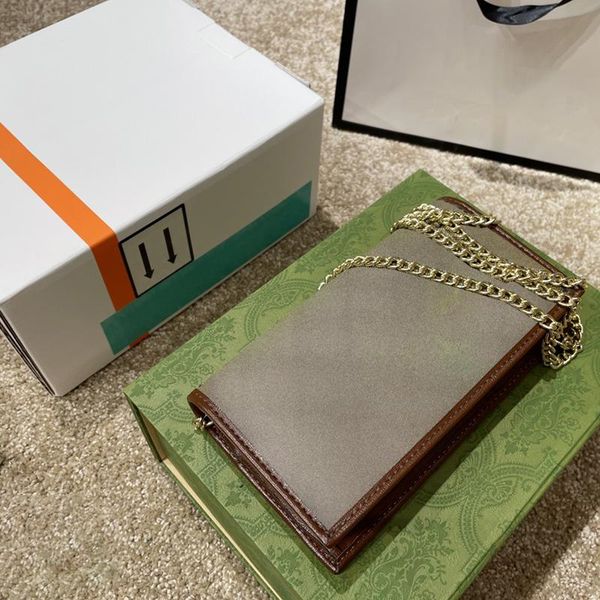 

designer shoulder bags clutch bag crossbody mini purse women's genuine leather luxury classic retro fashion brand softness chain letter