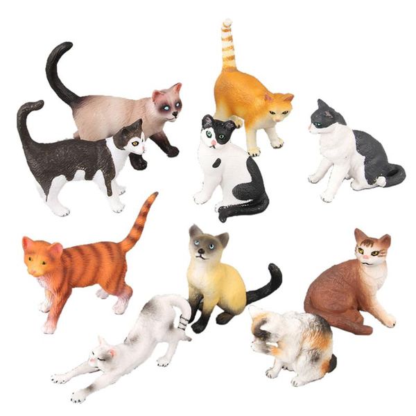 

small animal supplies simulation cat model mini ornaments christmas decoration pendants car kids gifts toys home furnishings#z
