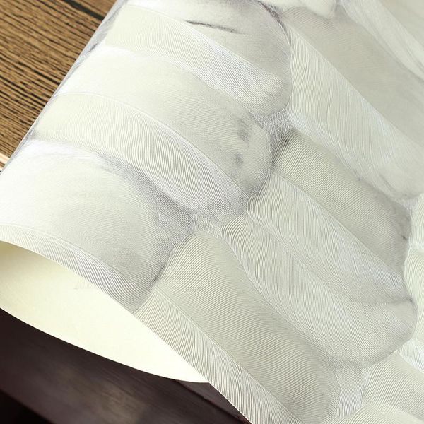 

wallpapers pvc waterproof light gray feather wallpaper fashion classic deep embossed 3d wall papers home decor tv living room papel tapiz