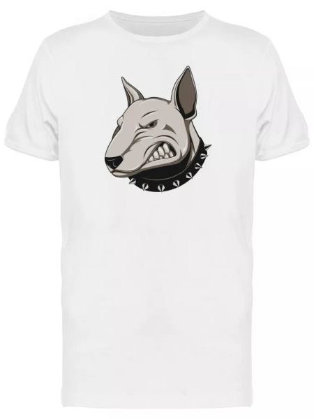 

Ferocious Bull Terrier Men's Tee -Image by Shutterstock, White;black