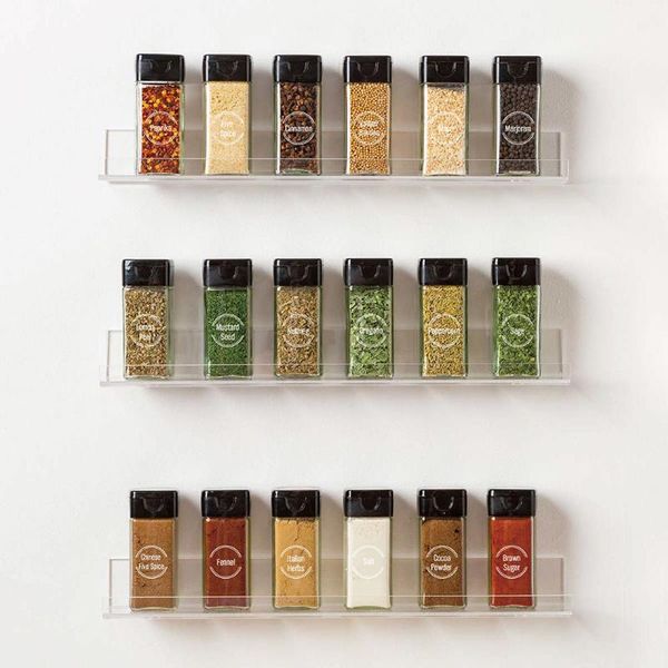

gift wrap 8pcs white spice label pantry for kitchen home durable round @ls