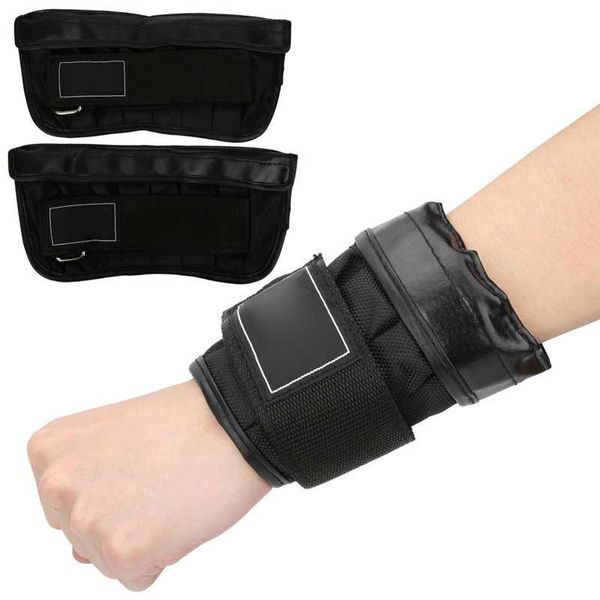 

sand bag 2pcs weight wristband adjustable hand wrist bandage anti-wear artificial leather weights fitness sandbag can hold steel plate