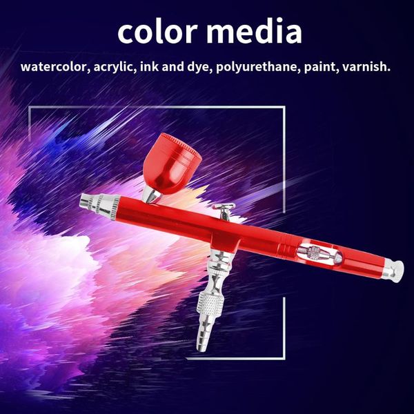 

professional spray guns airbrush tool double action compressor nozzle sprayer cake decorating nail art makeup stylus air gun