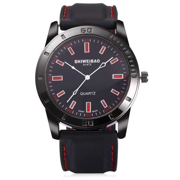 

watch men's dz simple fashion sports luminous scale large dial quartz pu tape student, Slivery;brown