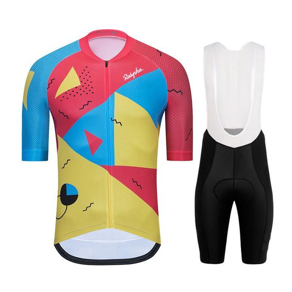 

ralvpha 2021 summer pro team clothes men's mtb bike wear breathable mountain bicycle sportwears cycling clothing kits racing sets, Black;blue