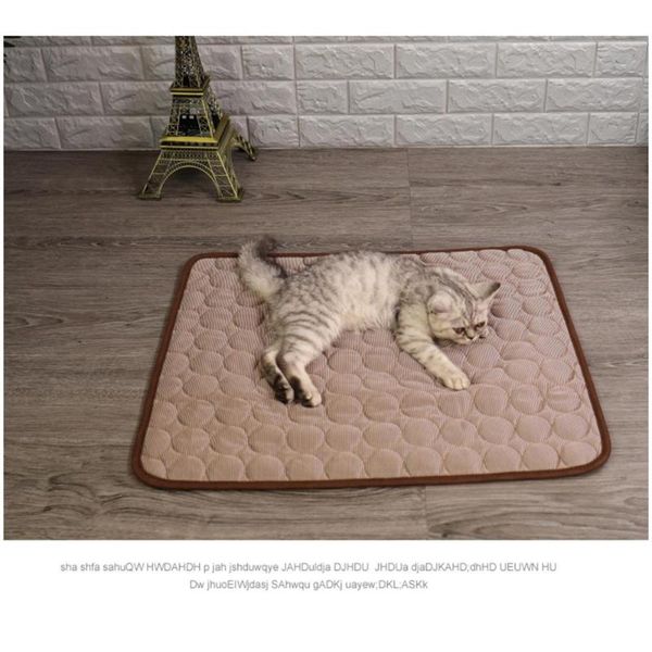

kennels & pens summer reusable cooling dog kennel mat washable cat pet diaper cattery training pad car seat sofa cover dogs