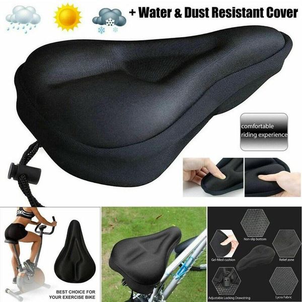 

bike saddles 3d soft thicken bicycle seat breathable saddle cover comfortable foam mountain cycling pad cushion