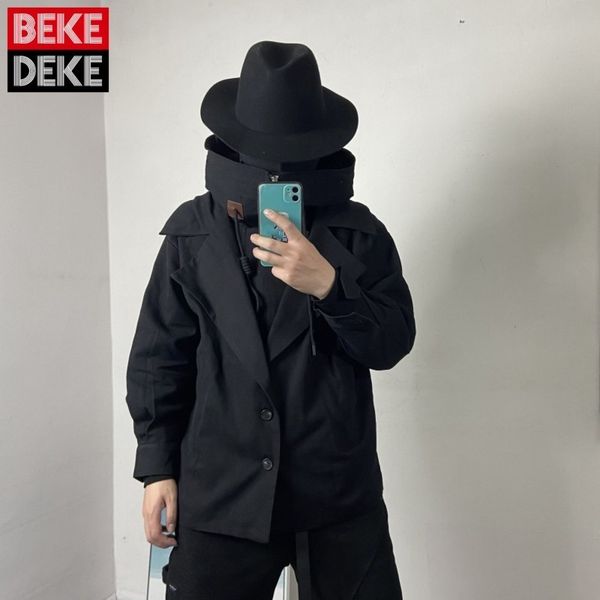 

men's loose hoodie, casual street cloth, korean style, retro, concise, 2021, Black