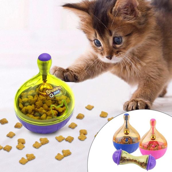 

cat toys tumbler pet toy for cats dogs treat ball smarter dispenser dog playing training accessories