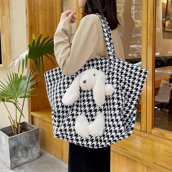 

evening bags yilian large capacity women's shoulder bag 2021 fashion versatile leisure canvas commuting autumn and winter