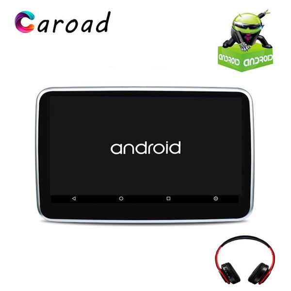 

car video caroad 10.1 inch android 6.0 headrest mp5 monitor touch screen hd 1080p with wifi/usb/sd/hdmi/bluetooth/fm transmitter
