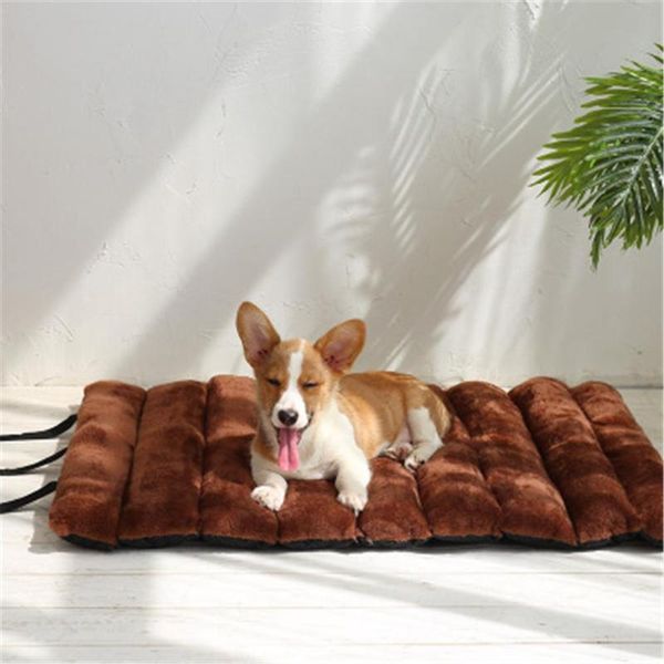 

kennels & pens portable soft dog cat pad pet winter warm mats bed self heat rug nest thermal washable thickened cotton pillow mat house