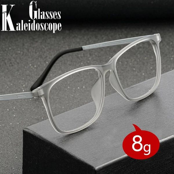 

fashion sunglasses frames business glasses frame men pure titanium big square eyeglasses male customize myopia prescription eyeglass lenses, Black
