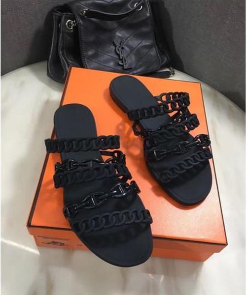 

70% off wholesale sandals flip-flops shoes brand-name slippers ladies sandals rubber flat shoes party wedding, Black