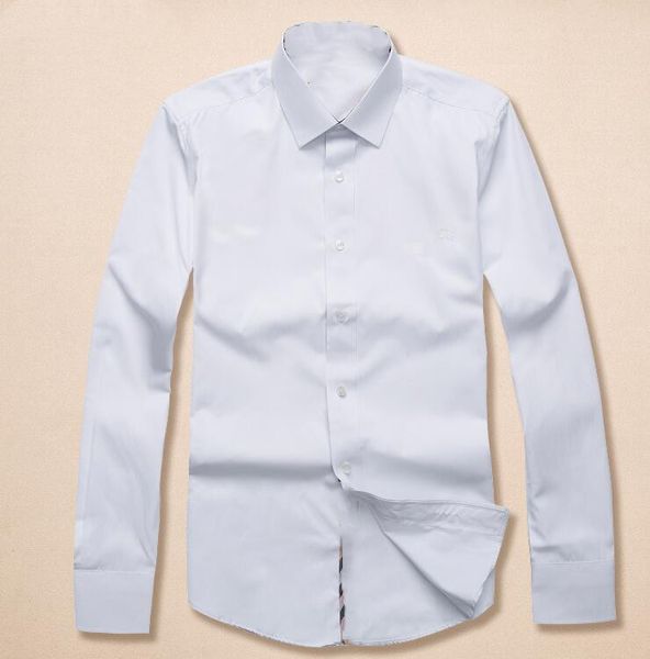 

luxurys desingers men's dress business casual shirt sleeve stripe slim masculine social fashion plaid shirt s 3xl, White;black