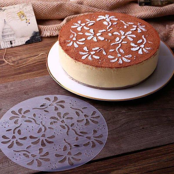 

cake tools eyfl 4 pcs flowers pattern coffee chocolate icing mold
