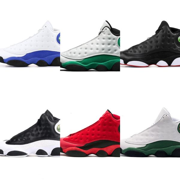 

2021 aurora green playground 13s dark powder blue jumpman 13 men basketball shoes bred cap and gown flint court purple sneakers 23wy4k