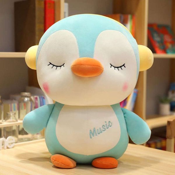 

cute penguin plush toy animal bird soft baby doll pillow, Blue