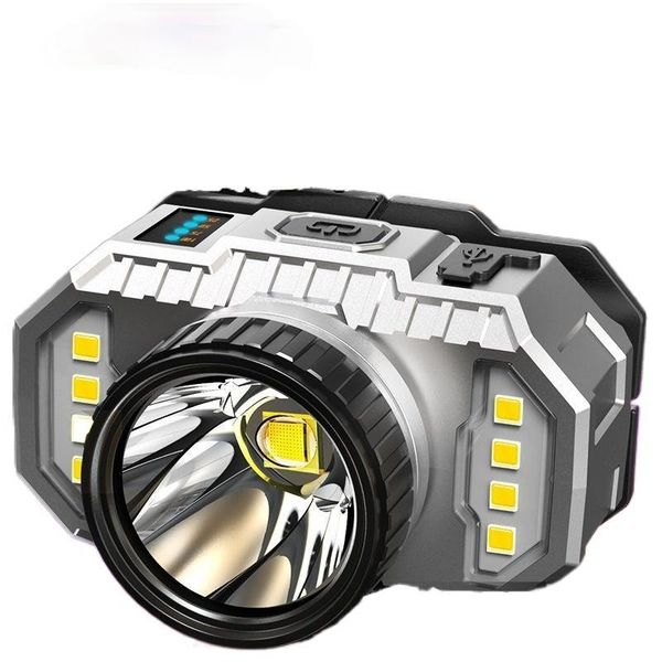 

led super bright headlamp rechargeable high light mineral lamp power long lithium battery standby xenon headlamps