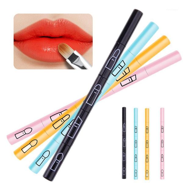 

in 1 professional portable retractable makeup brush tool lip liner eye shadow travel outdoor plastic handle1