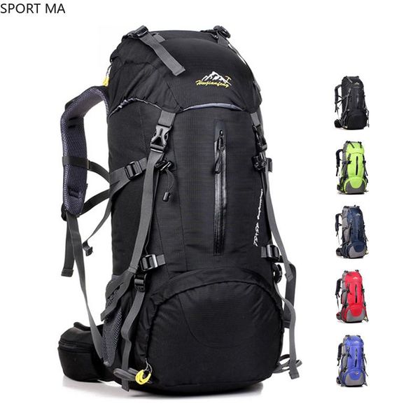 

outdoor bags waterproof travel 45+5l hiking backpack, sports backpack for women men, camping climbing bag, mountaineering rucksack