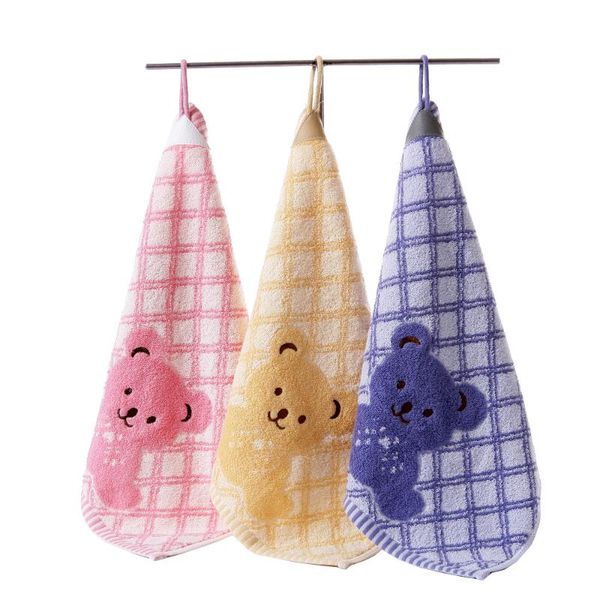

towel pure cotton 35*33cm hand 48g children kindergarten small tower cartoon bear