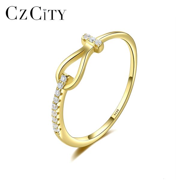 

ring czcity korean s925 pure silver women's , simple and versatile