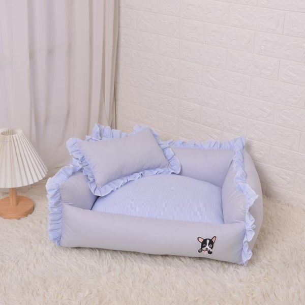 

kennels & pens highly resilient pet sofa nest exquisite cotton jacket comfortable and breathable full-body detachable handmade custom