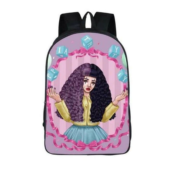

cartoon melanie martinez crybaby backpack for teenage girls school bags women casual daypack ladies travel
