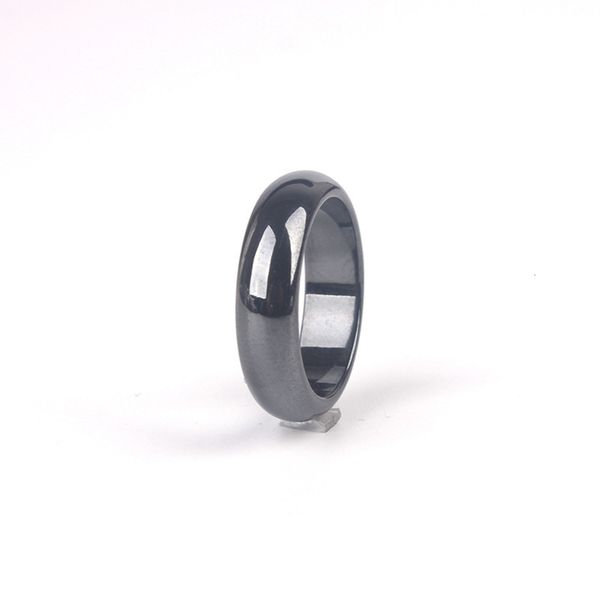 

black magnetic arc ring black gallstone fashion men's and women's rings