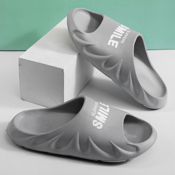 

slippers men's fashion wear summer net red thick soled outdoor beach shoes anti slip soft soles 2021 new flip flops for men and women, Black