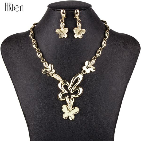 

earrings & necklace ms1504443 fashion jewelry sets hight quality for women gold plating crystal unique flower design, Silver