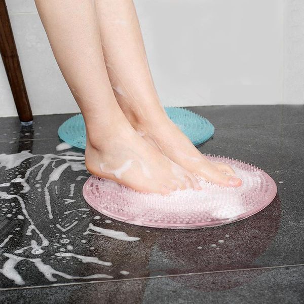 

bath accessory set silicone shower back brush massager foot dead skin anti skid pad mats k1768 i