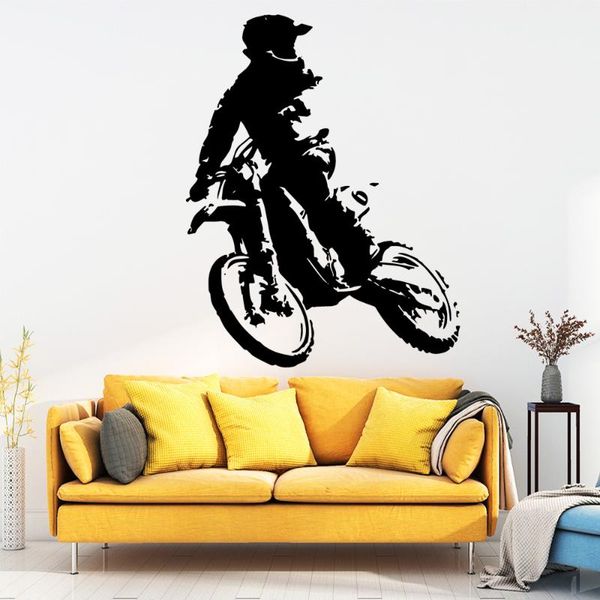

wall stickers fun motorcycle sticker pvc art modern fashion wallsticker for living room decoration house