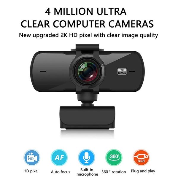

webcams wsdcam hd 1080p webcam 2k computer pc webcamera with microphone for live broadcast video calling conference work camaras web