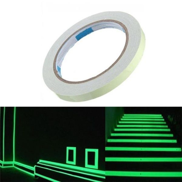 

wall stickers self-adhesive diy glow in dark luminous tape security warning ribbons door performance stage decoration