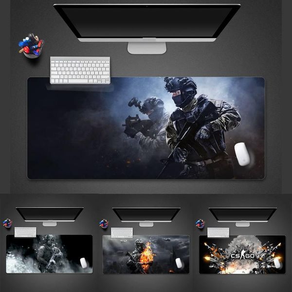 

mouse pads & wrist rests cs go rubber durable desklarge mousepad desk table protect game office work mat pad x xl non-slip lapcushio