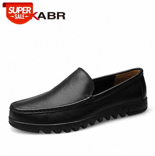 

dekabr big size 37-48 2021 men shoes genuine leather black brown flat classic hand sewing flats zapatos hombres #oy4c