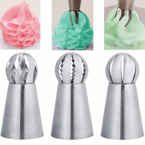 

1/5pcs flower icing piping nozzles tips sphere ball cake decoration tools kitchen pastry cupcake baking &