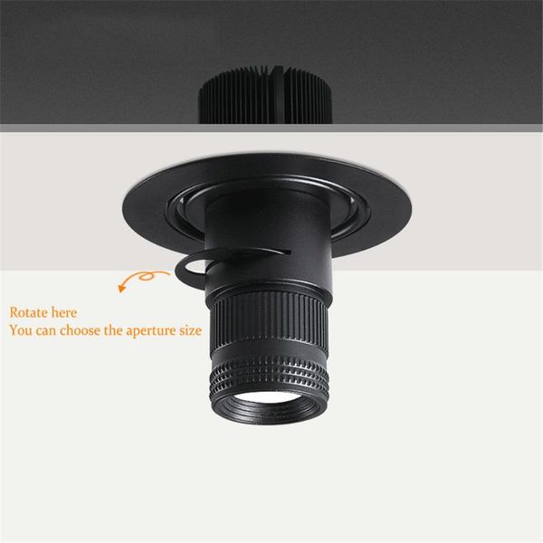 

downlights recessed led spotlight zoom adjustable focus ceiling light lighting restaurant bar ktv atmosphere lamp 20w 24w modern downlight