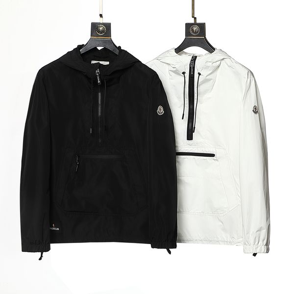 

designer mens monclair jackets embroidered letter coats leisure outdoor sportswear jacket badge printing style 2color, Black;brown