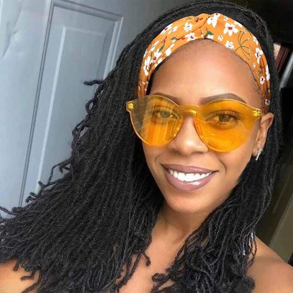 

synthetic wigs dreadlock wig braided twist headband for women black short straight heat resistant fiber daily use replacement