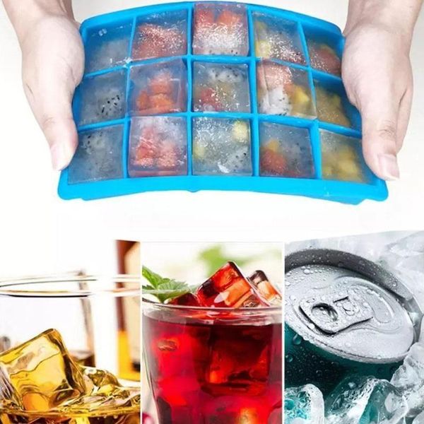 

grids silicone ice cube mold trays with lids for er maker cold drinks whiskey cocktails kitchen accessories baking moulds