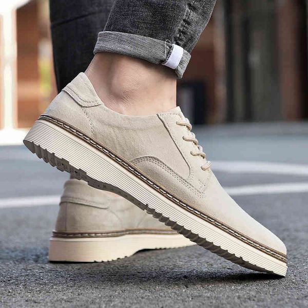 

dress shoes men cow suede leather oxford male spring casual lace-up basic oxfords fashion retro elegant wedding flats footwear o2fz, Black