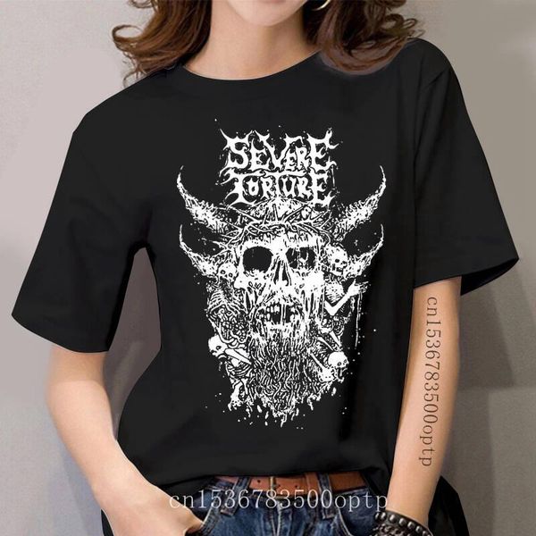 

women's t-shirt t shirt for women - severe torture death metal band, White