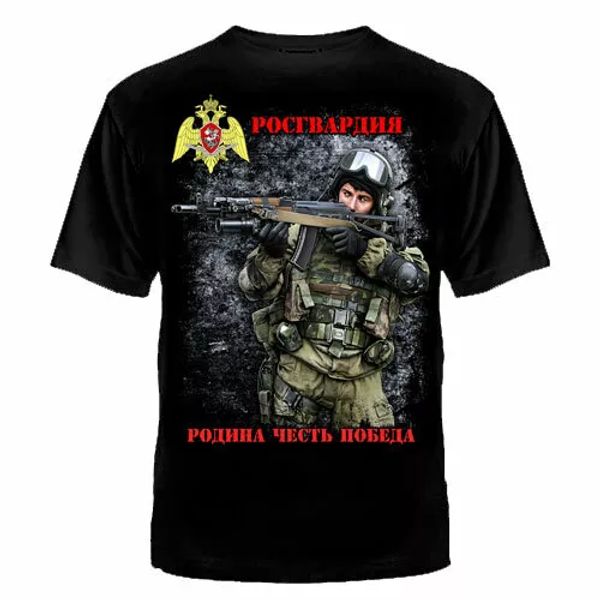 

t-shirt t-shirts special forces of the russian ros guard spetsnaz swat, White;black