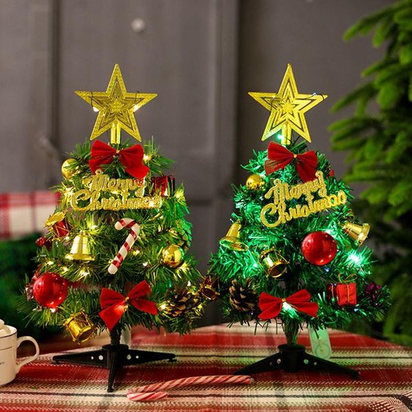 

christmas decorations mini tree with lamp decoration house deskhome shopping mall products