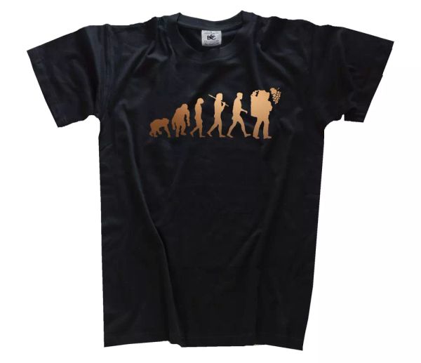 

bronce ediciÃ³n enÃ³logo vino vendimia evolution camiseta s-xxxl, White;black