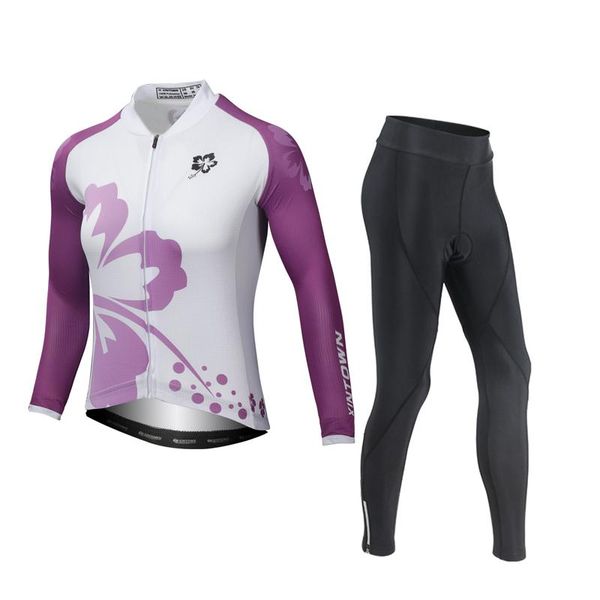 

racing sets yocene warm suit female bicycle uniform dress clothing purple women jersey, Black;blue