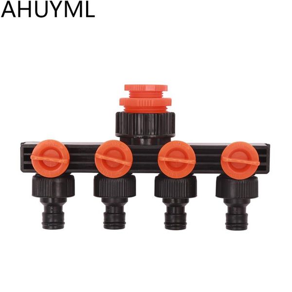 

watering equipments switch valve connector fitting home garden hose pipe splitter plastic drip irrigation water agricultural 4 way tap conne